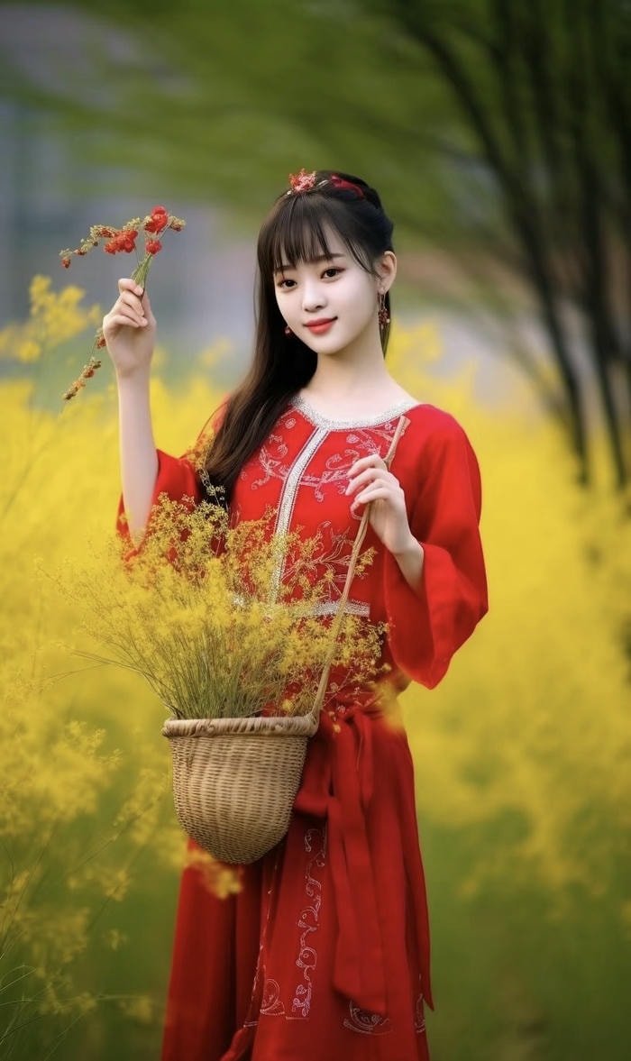 Ảnh gái quê có nét duyên thầm độc đáo