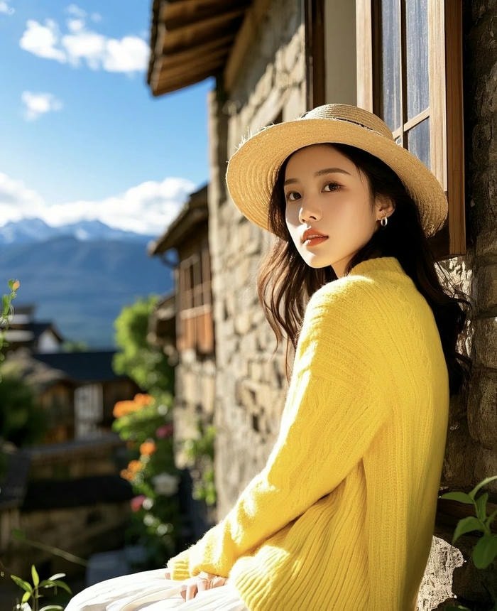 Ảnh gái quê giản dị mà xinh