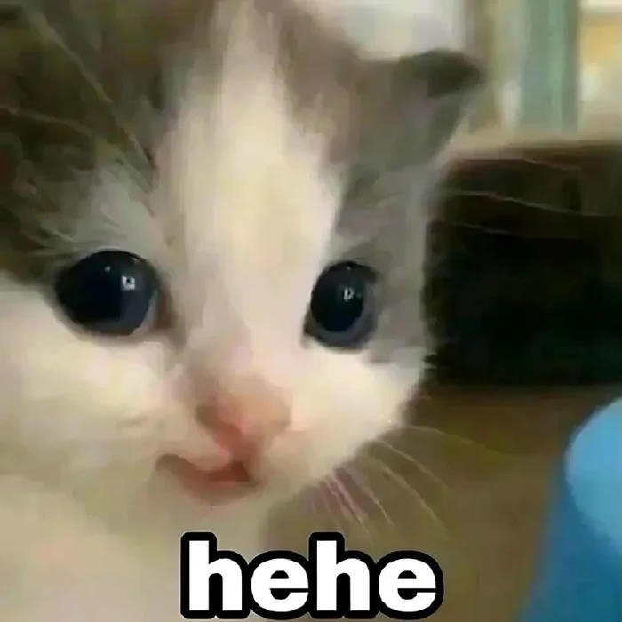 Meme cười đểu hehe