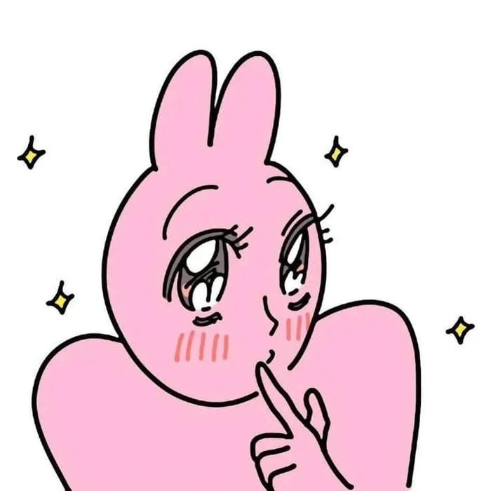 Ngại meme thỏ hồng