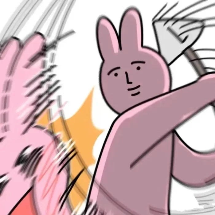 ảnh anime tức giận thỏ hồng