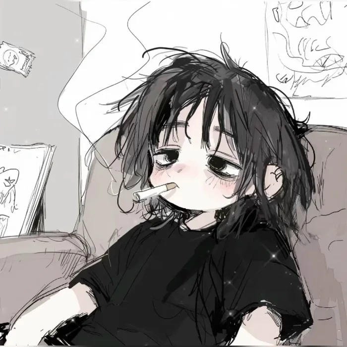 ảnh avatar buồn hút thuốc