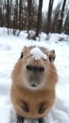 ảnh capybara đáng yêu