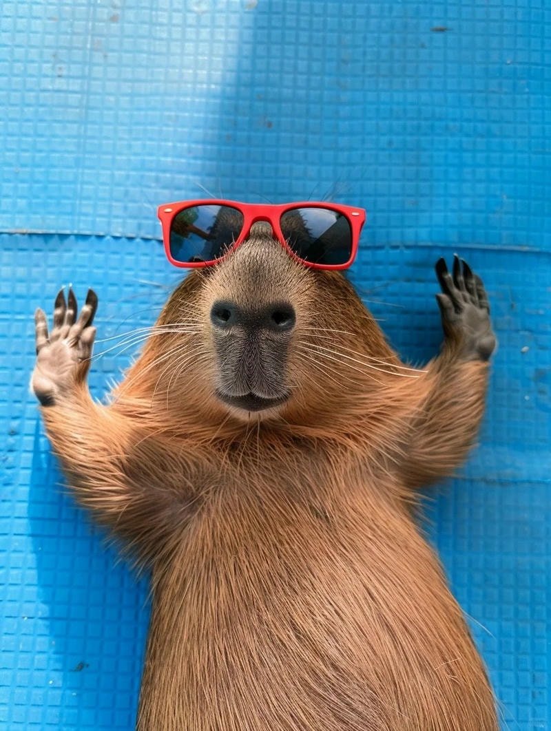 ảnh capybara nền dễ thương