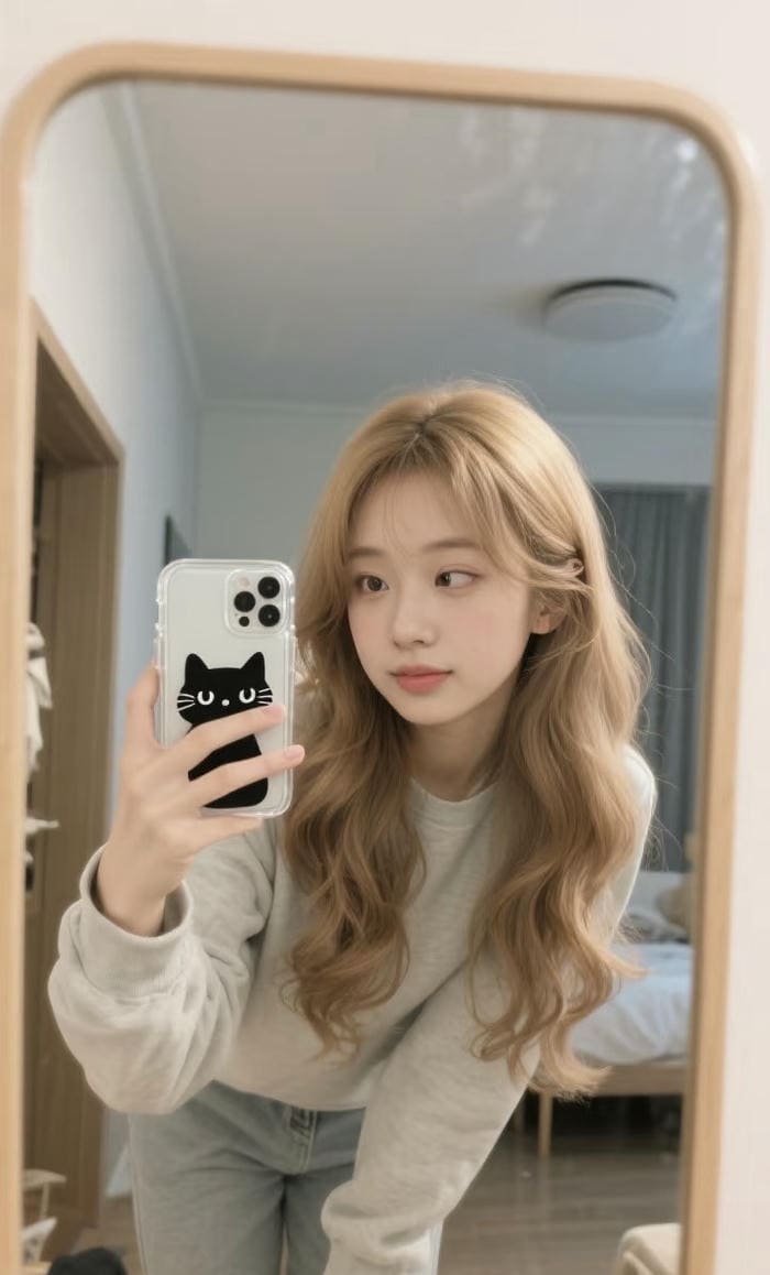 ảnh cô gái tóc vàng toát lên phong cách sang trọng