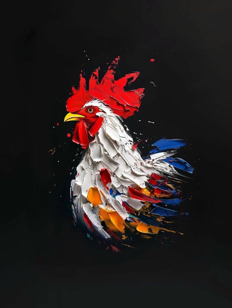 ảnh gà trống buổi sáng sớm