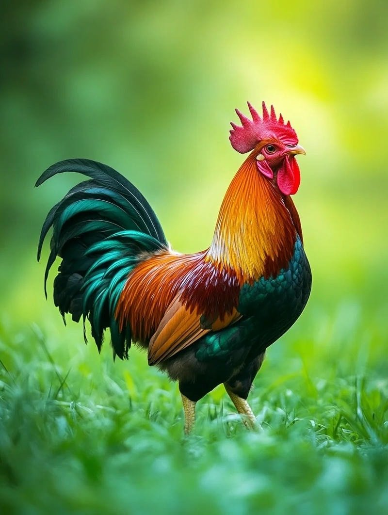 ảnh gà trống hiện đại
