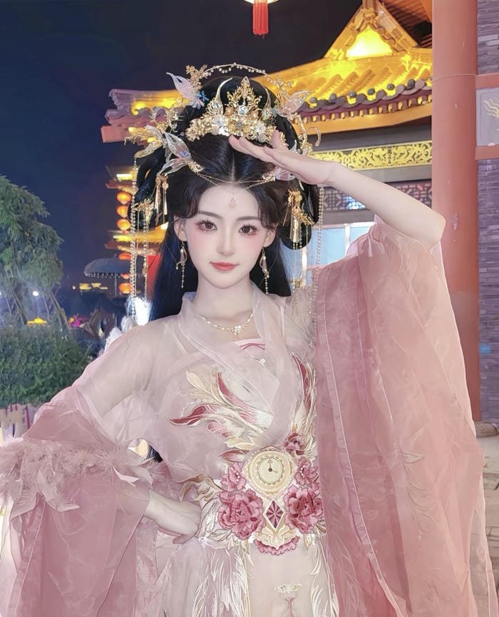 ảnh gái cổ trang mang vẻ đẹp hoài cổ