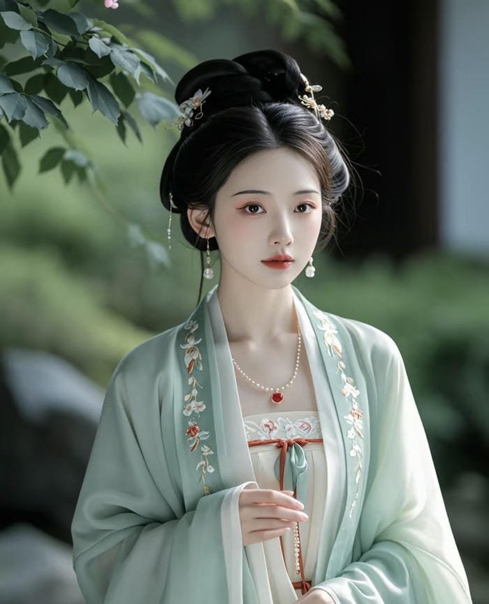 ảnh gái cổ trang như bước ra từ phim cổ đại