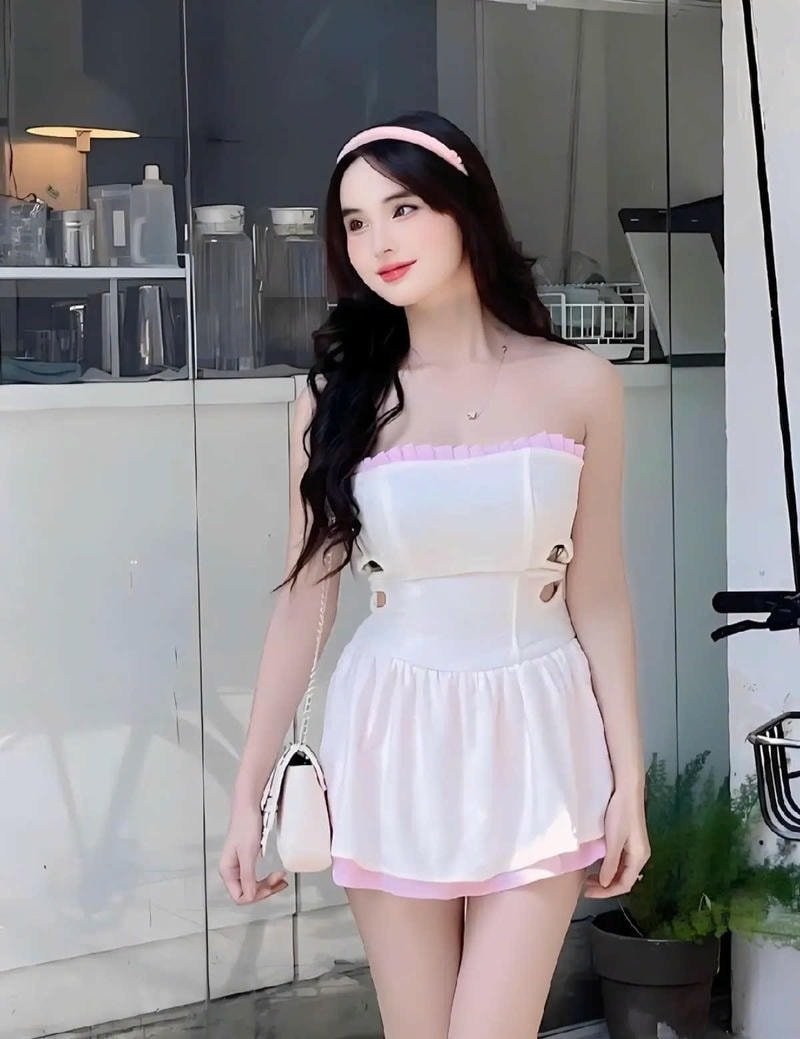 ảnh gái xinh áo váy ngắn tiktok