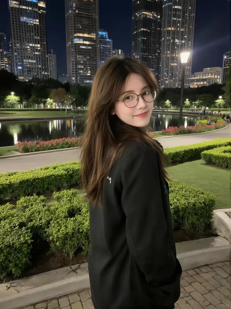 ảnh gái xinh đeo kính phong cách