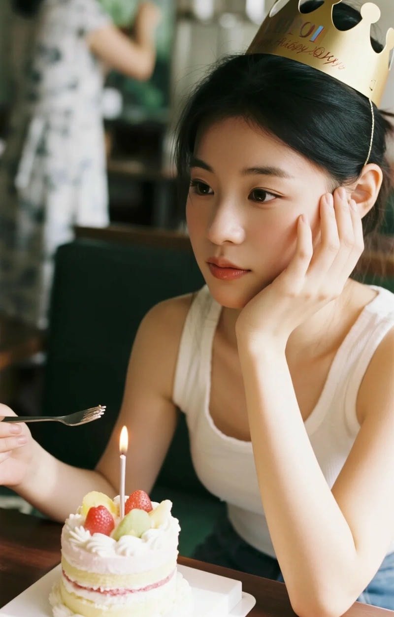 ảnh gái xinh sinh nhật lãng mạn