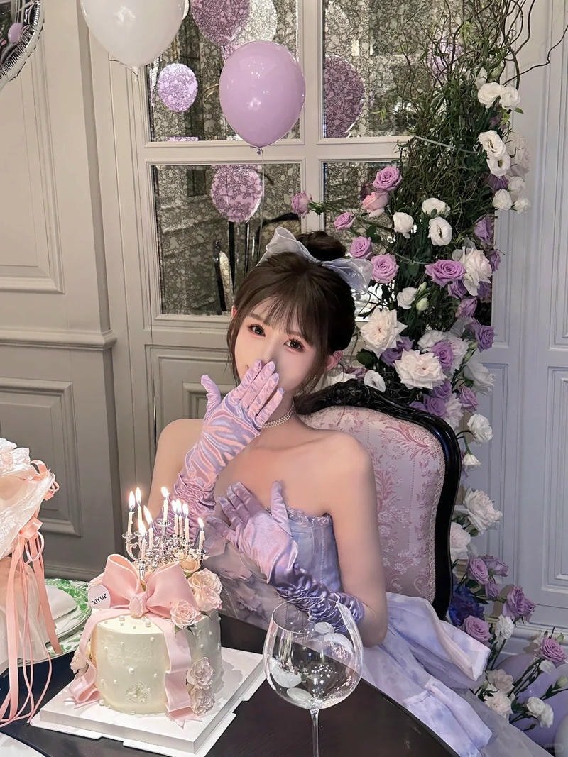 ảnh gái xinh sinh nhật phong cách