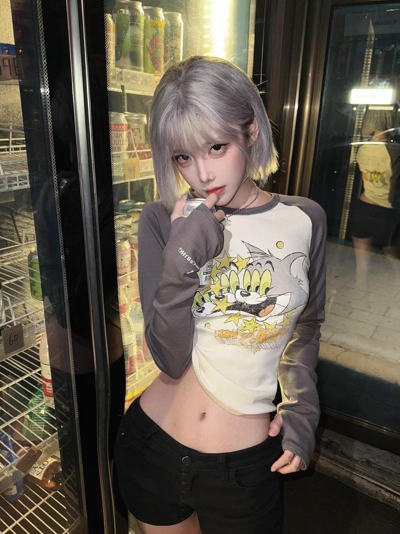 ảnh gái xinh tóc ngang vai chụp ngầu