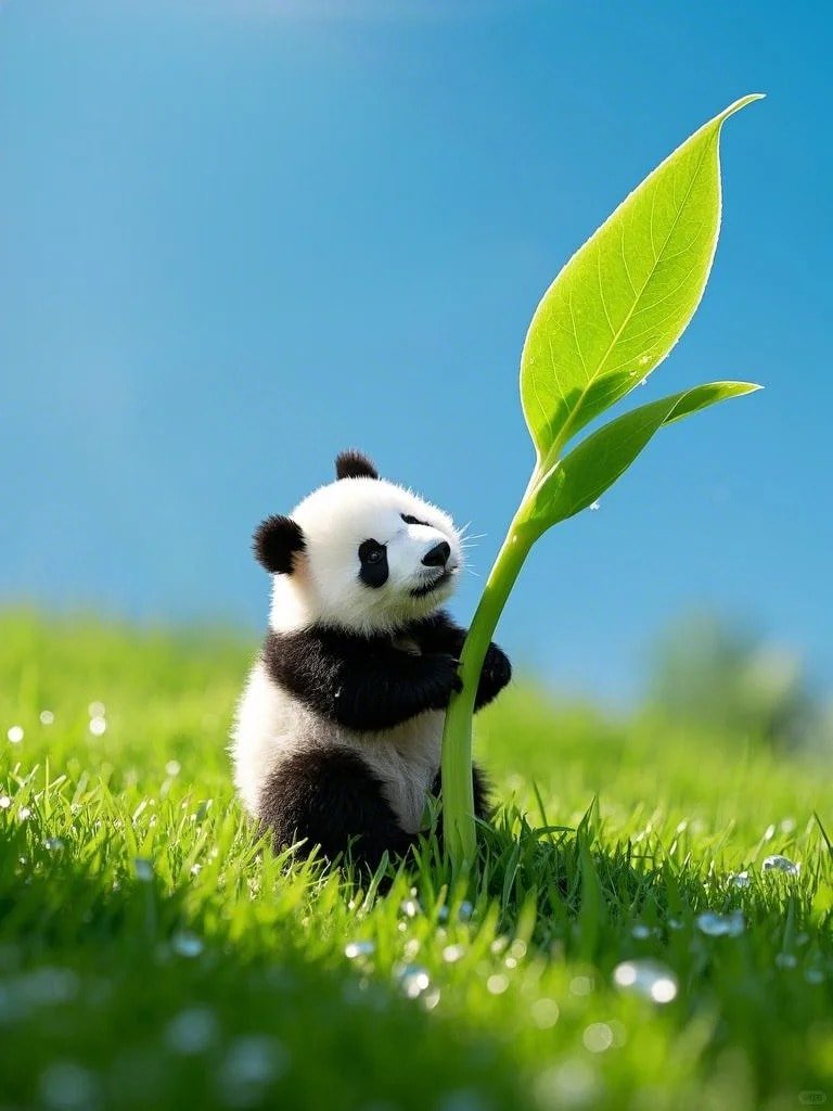 ảnh gấu trúc cute chill