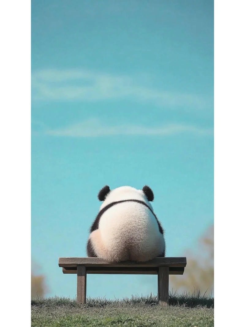 ảnh gấu trúc dễ thương nền điện thoại