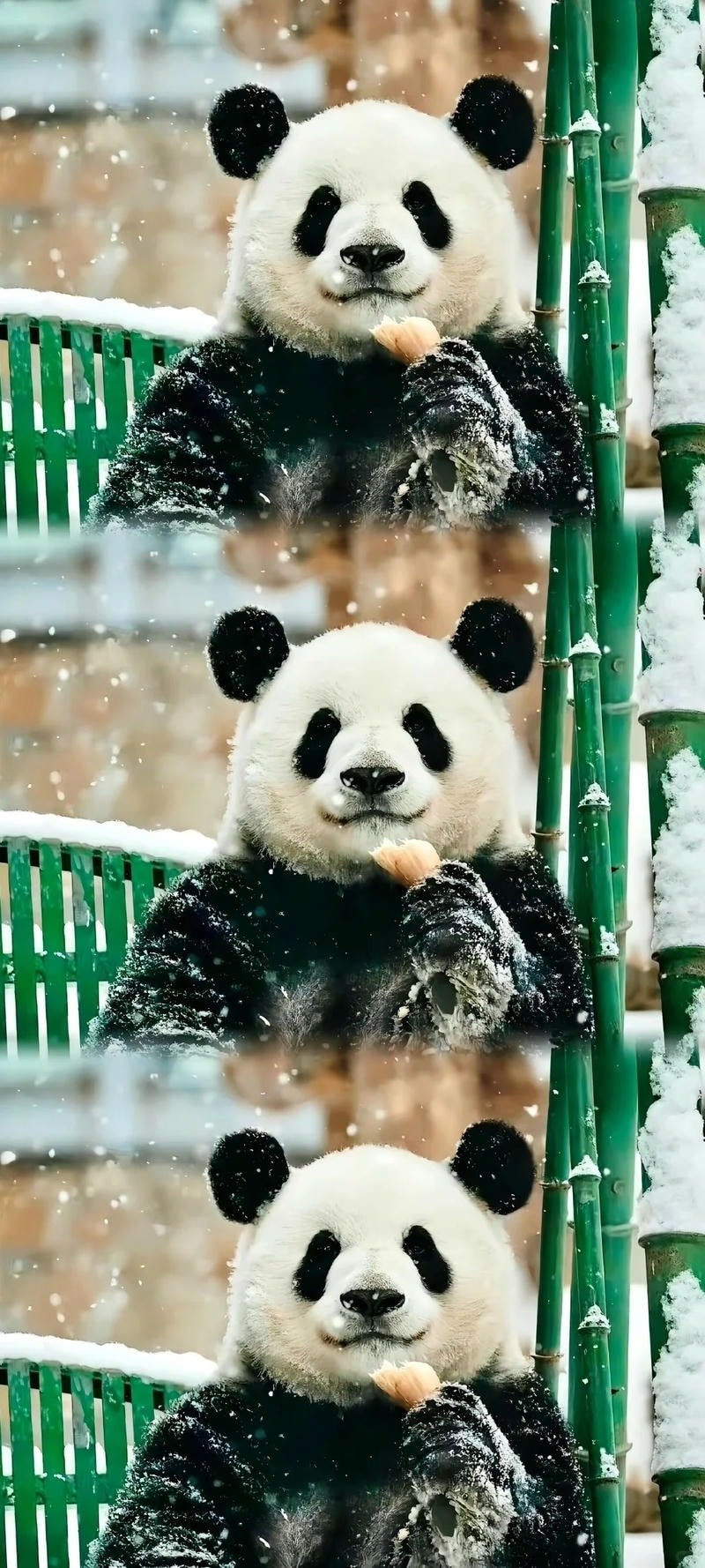 ảnh gấu trúc tuyết