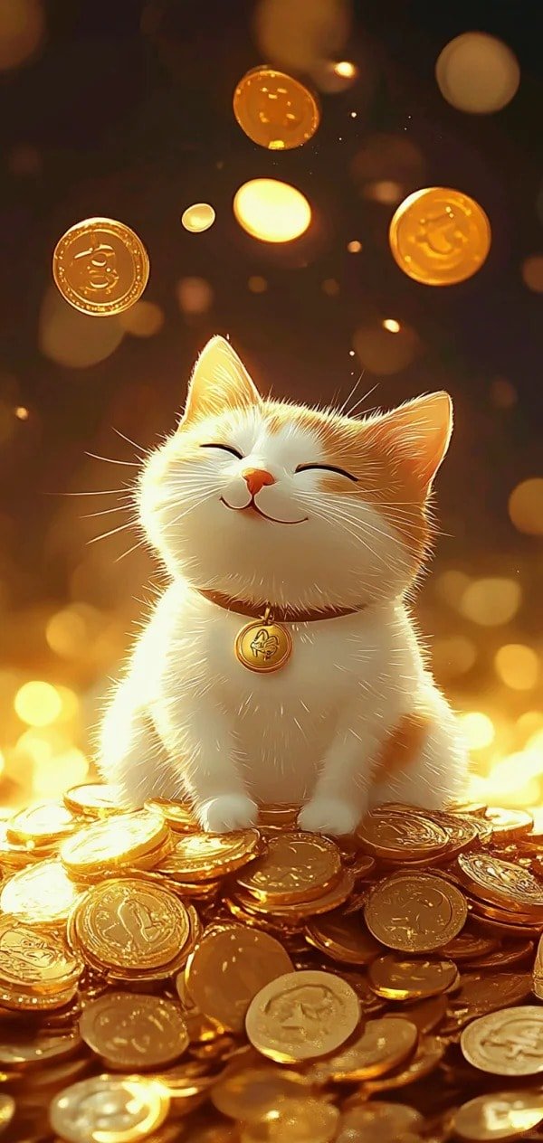 ảnh mèo thần tài wallpaper hd