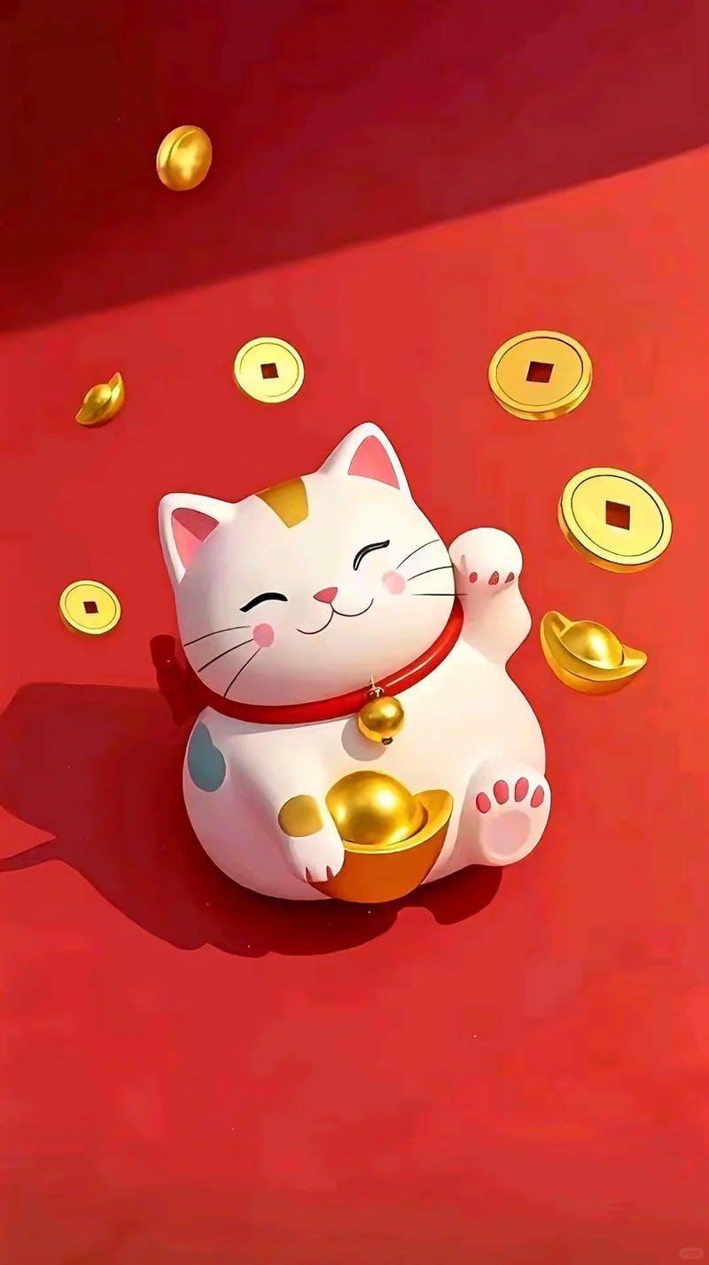 ảnh nền mèo thần tài