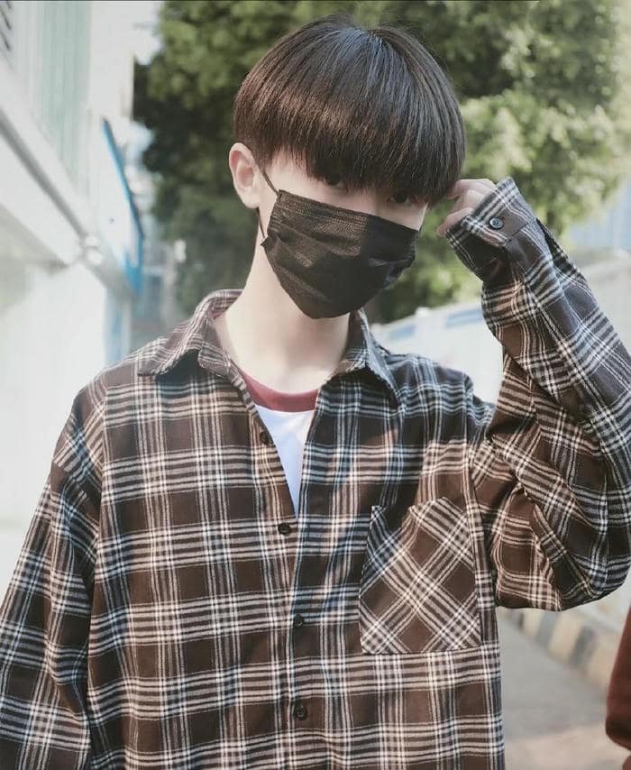 ảnh trai đầu nấm gương mặt sáng