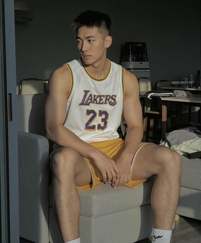 ảnh trai đẹp cầm bóng bước chậm trên sân