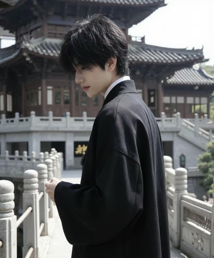 ảnh trai đẹp mặt nghiêng mờ