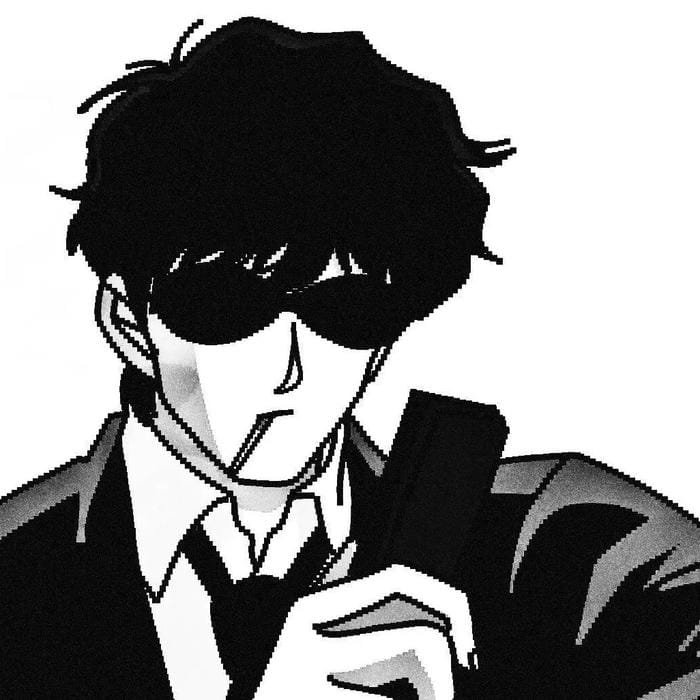 avatar anime đen trắng cực ngầu