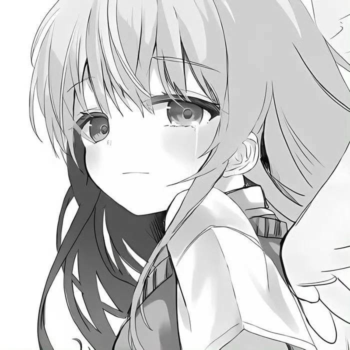 avatar anime đen trắng đẹp