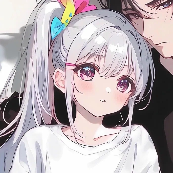 avatar đôi anime đáng yêu nữ