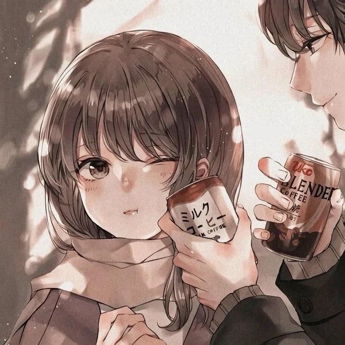 avatar đôi anime dễ thương nữ