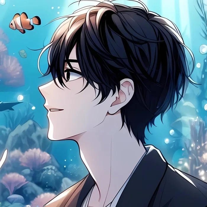 avatar đôi anime đi thủy cung nam