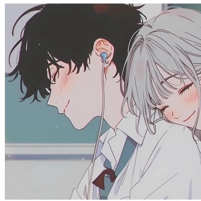 avatar đôi anime hạnh phúc nam