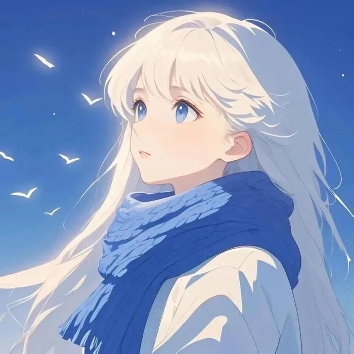 avatar đôi anime nhẹ nhàng nữ