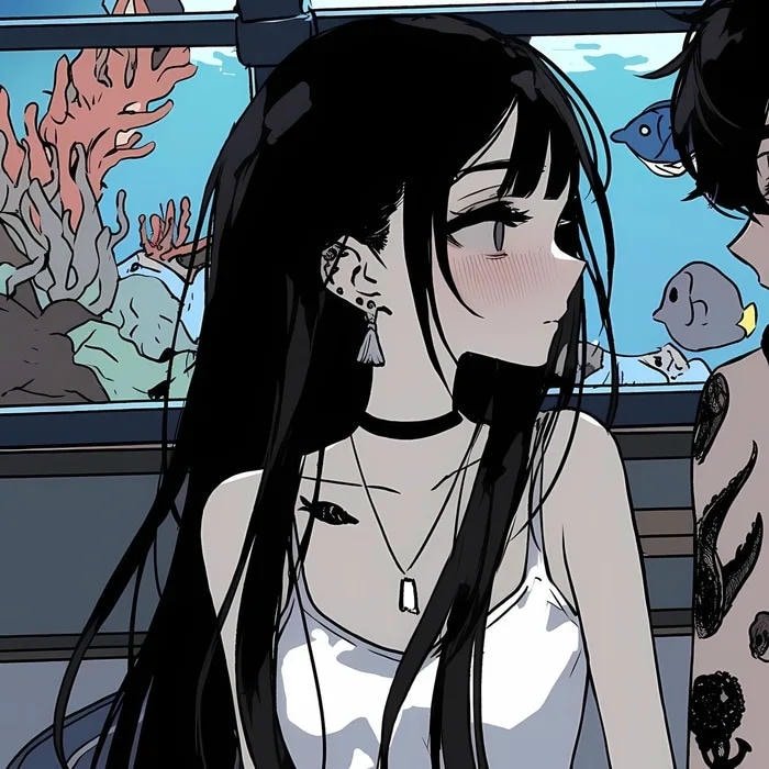 avatar đôi anime xăm trổ nữ