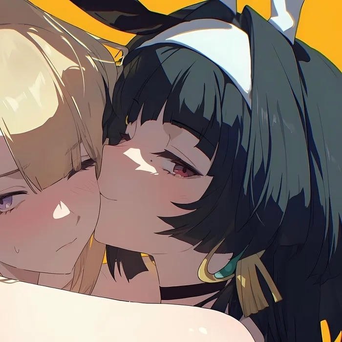 avatar đôi bạn thân thỏ đôi