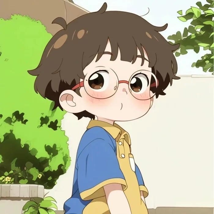 avatar đôi chibi em bé nam