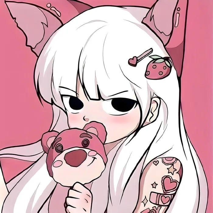 avatar đôi chibi lạnh lùng nữ