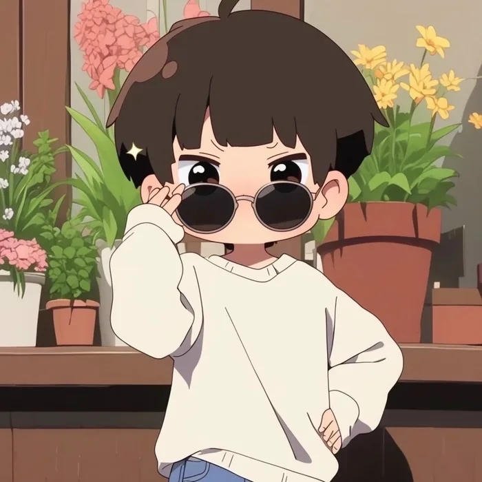 avatar đôi chibi ngầu cute nam