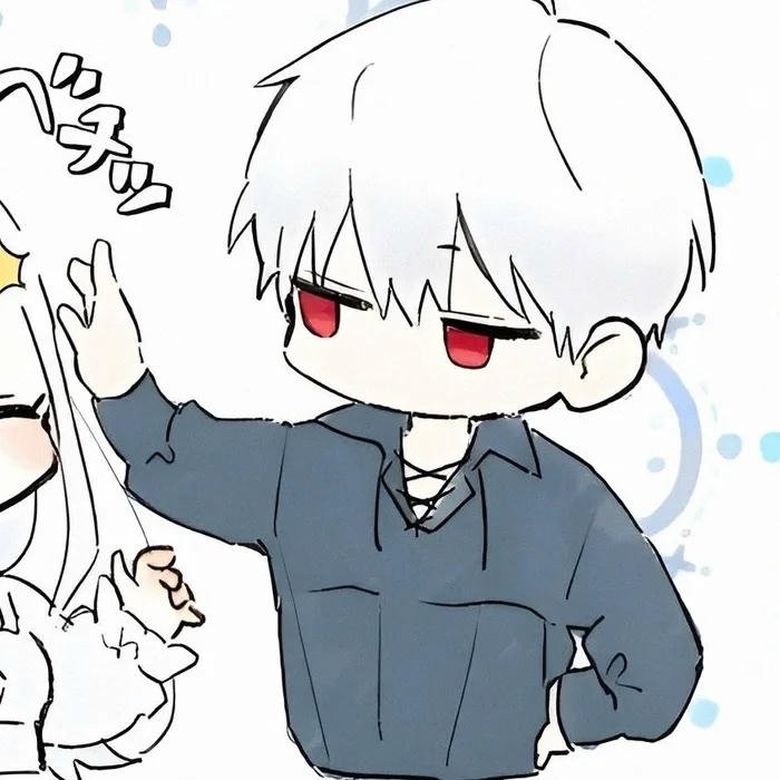 avatar đôi chibi siêu cute nam