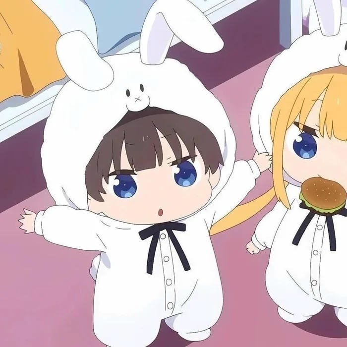 avatar đôi chibi siêu đáng yêu nam