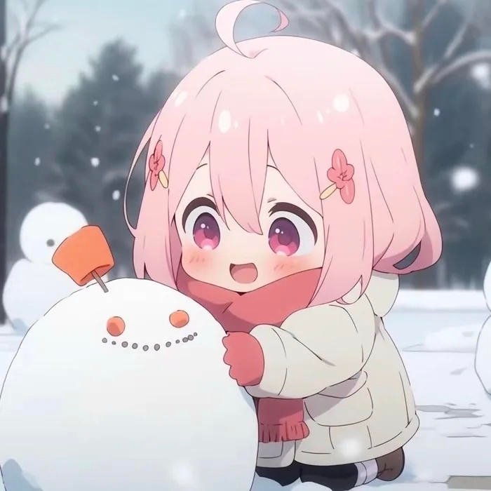 avatar đôi chibi vui chơi nữ