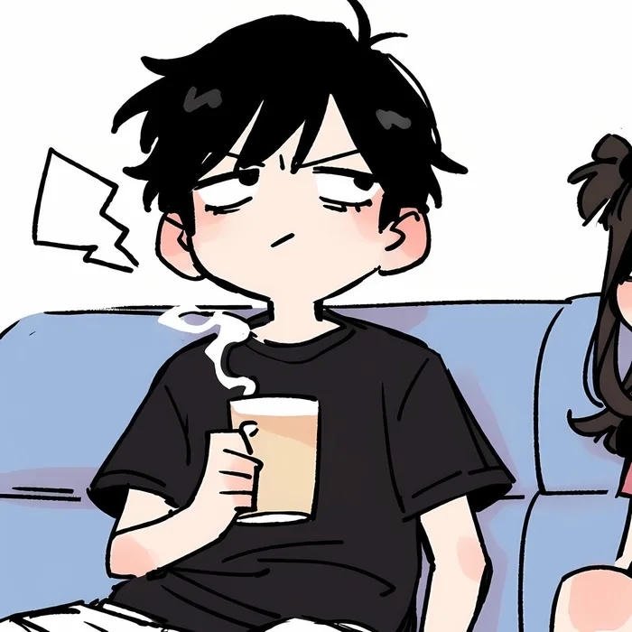 avatar đôi cho 2 người giận nam