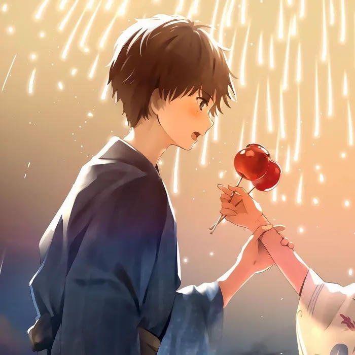 avatar đôi cho 2 người pháo hoa nam