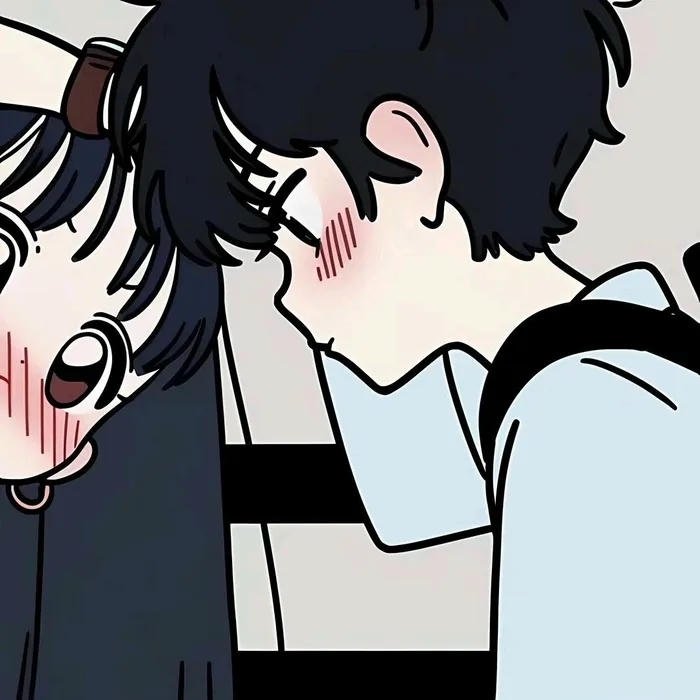 avatar đôi cho 2 người xoa đầu nam