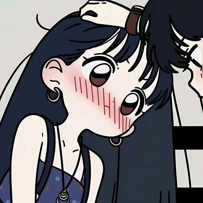 avatar đôi cho 2 người xoa đầu nữ