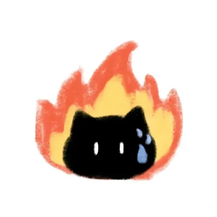 avatar đôi cute mèo tức giận nam