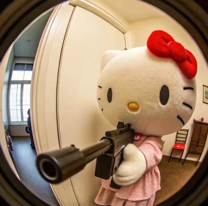 avatar hello kitty cầm súng