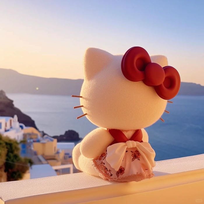 avatar hello kitty phong cách nhật