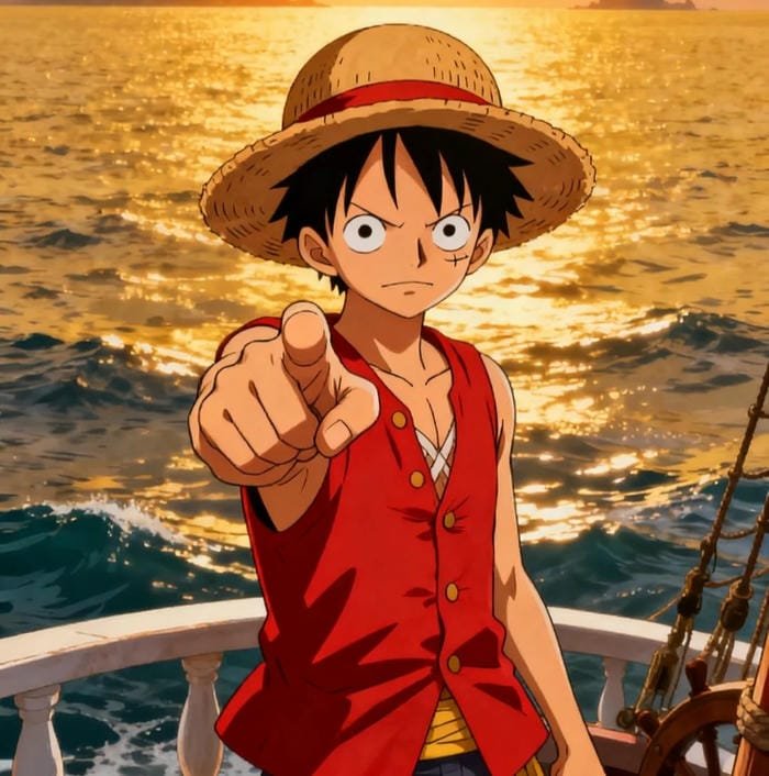 avatar luffy buồn