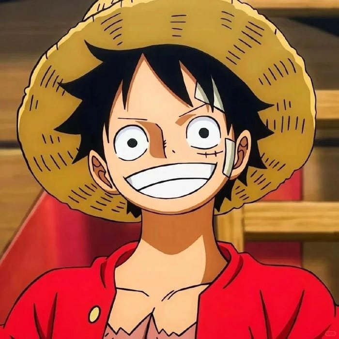 avatar luffy vui vẻ
